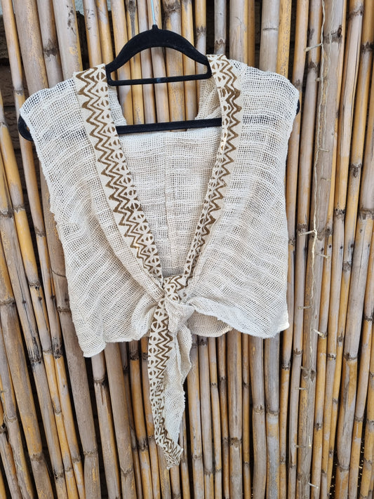 Dunes Cotton Tie Top