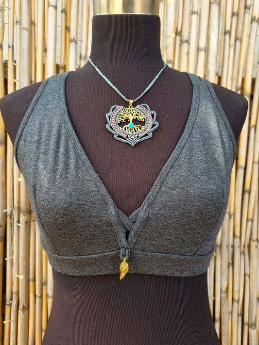 Slate Yoga Top