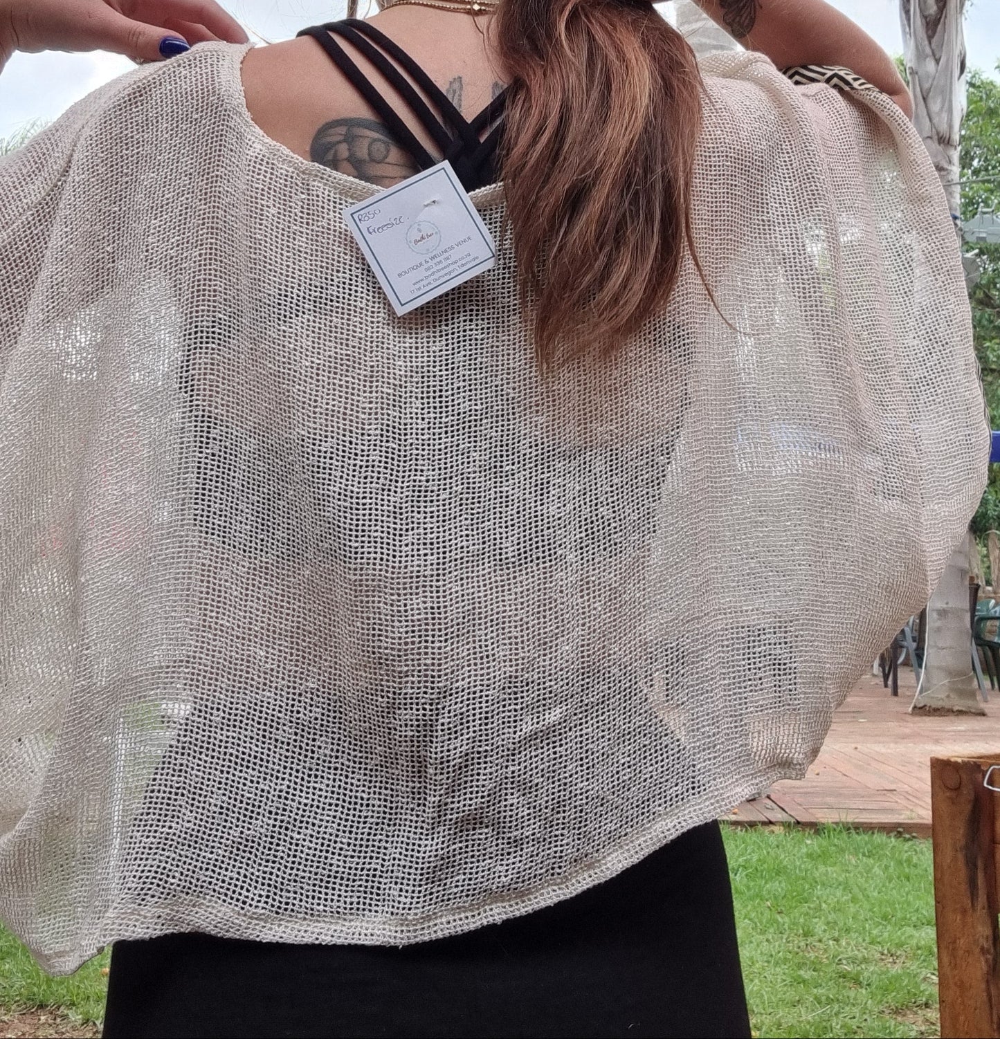 Cotton Throw Mesh Top