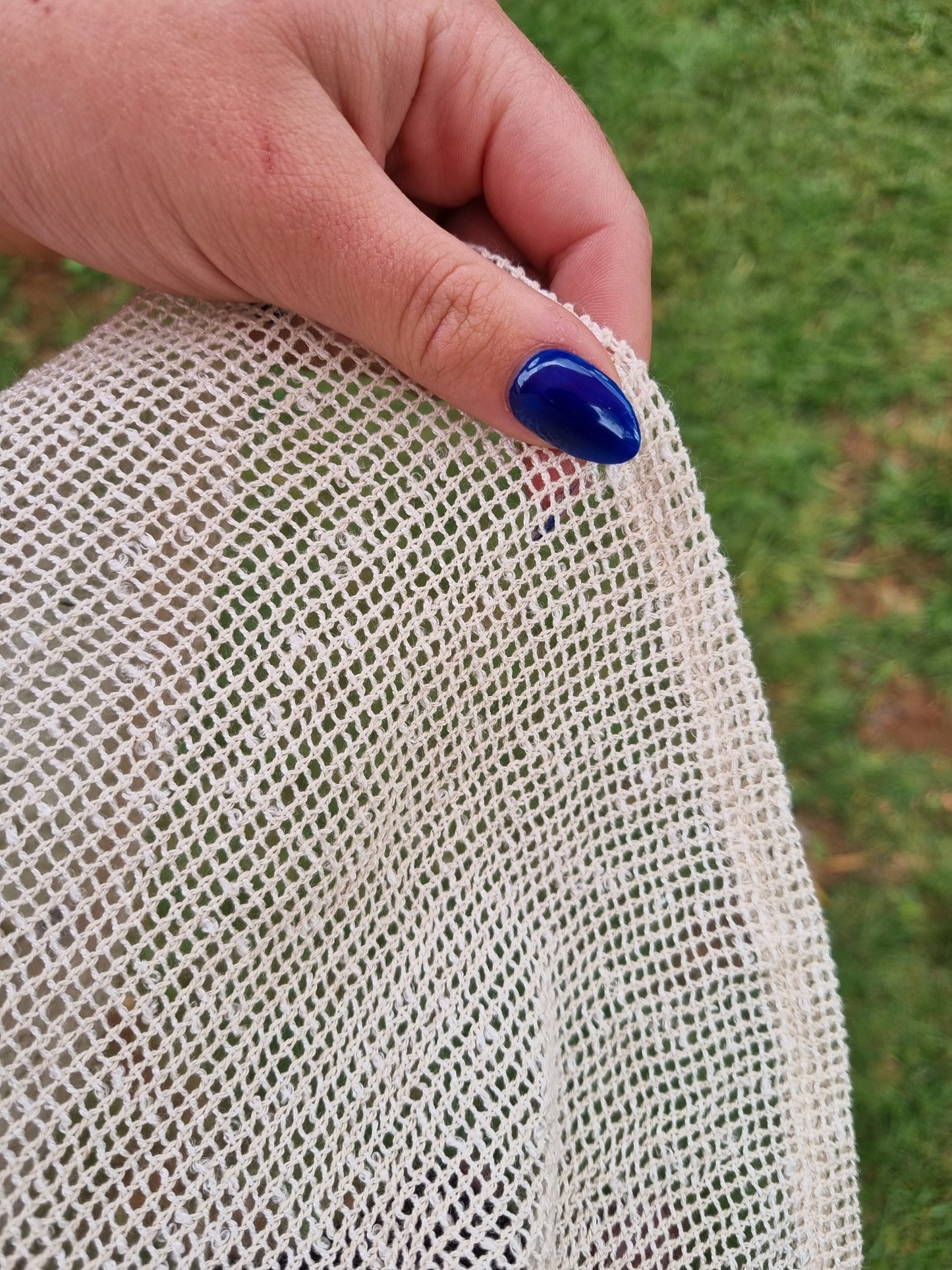 Cotton Throw Mesh Top