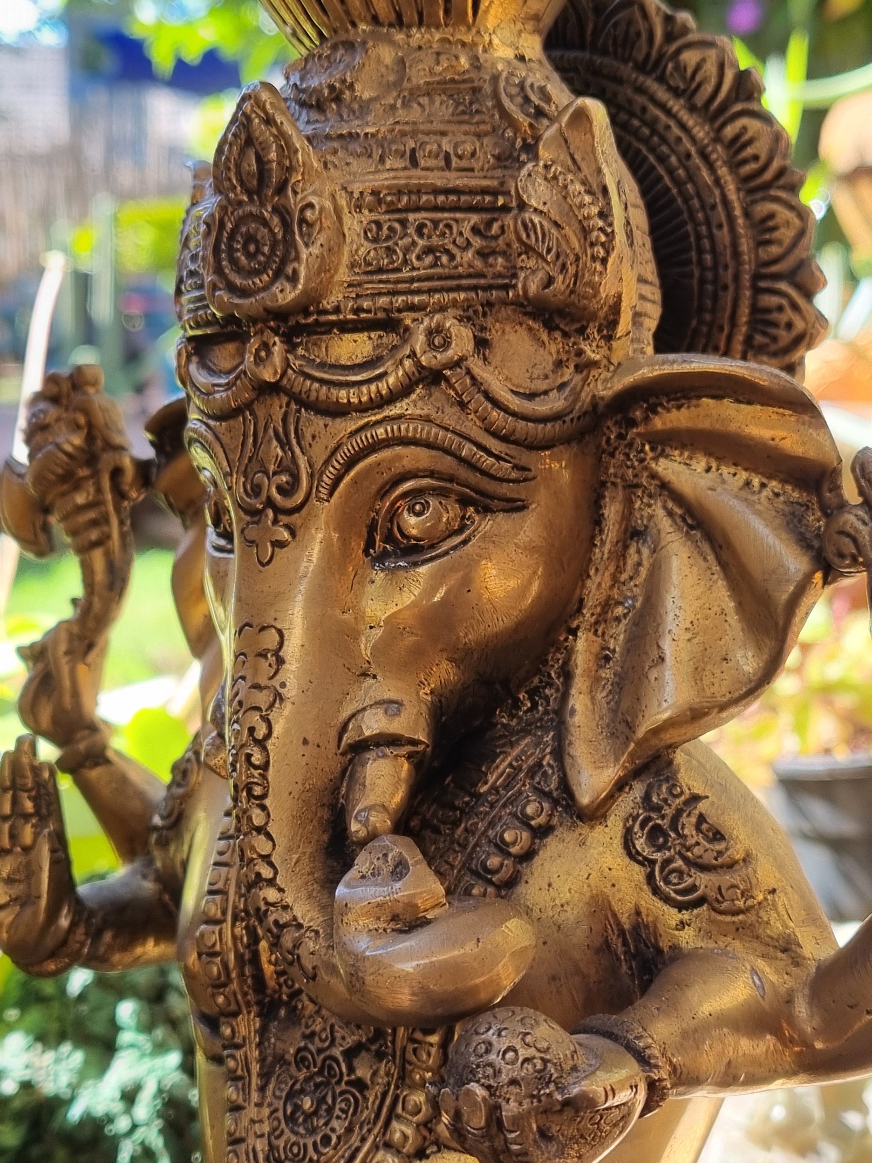 Solid Brass Lord Ganesha Statue