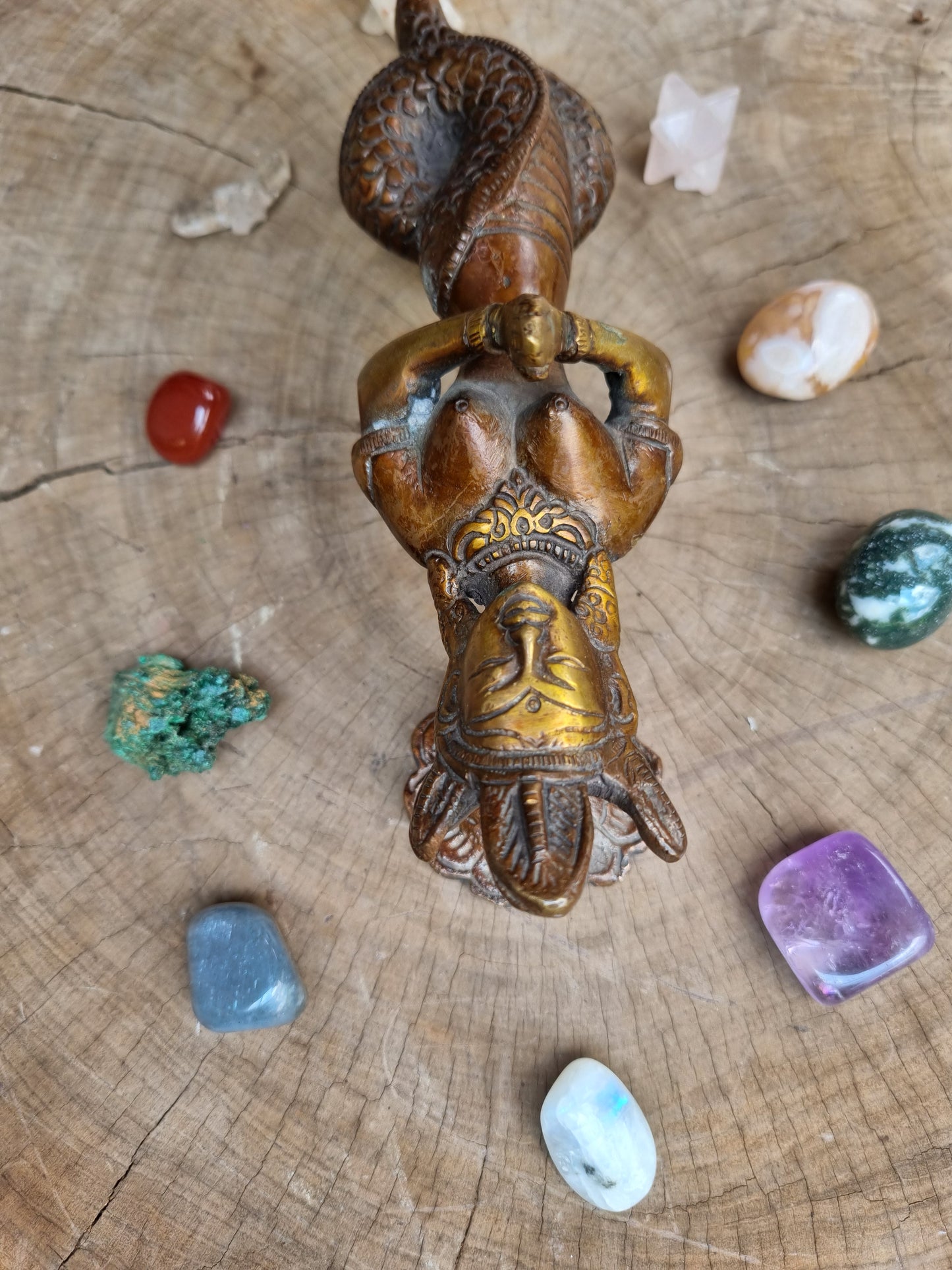 Solid Brass Naga Kanya Door Handle