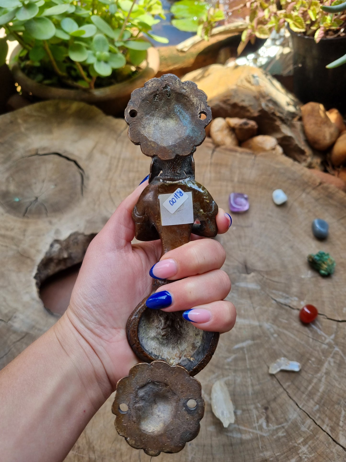 Solid Brass Naga Kanya Door Handle