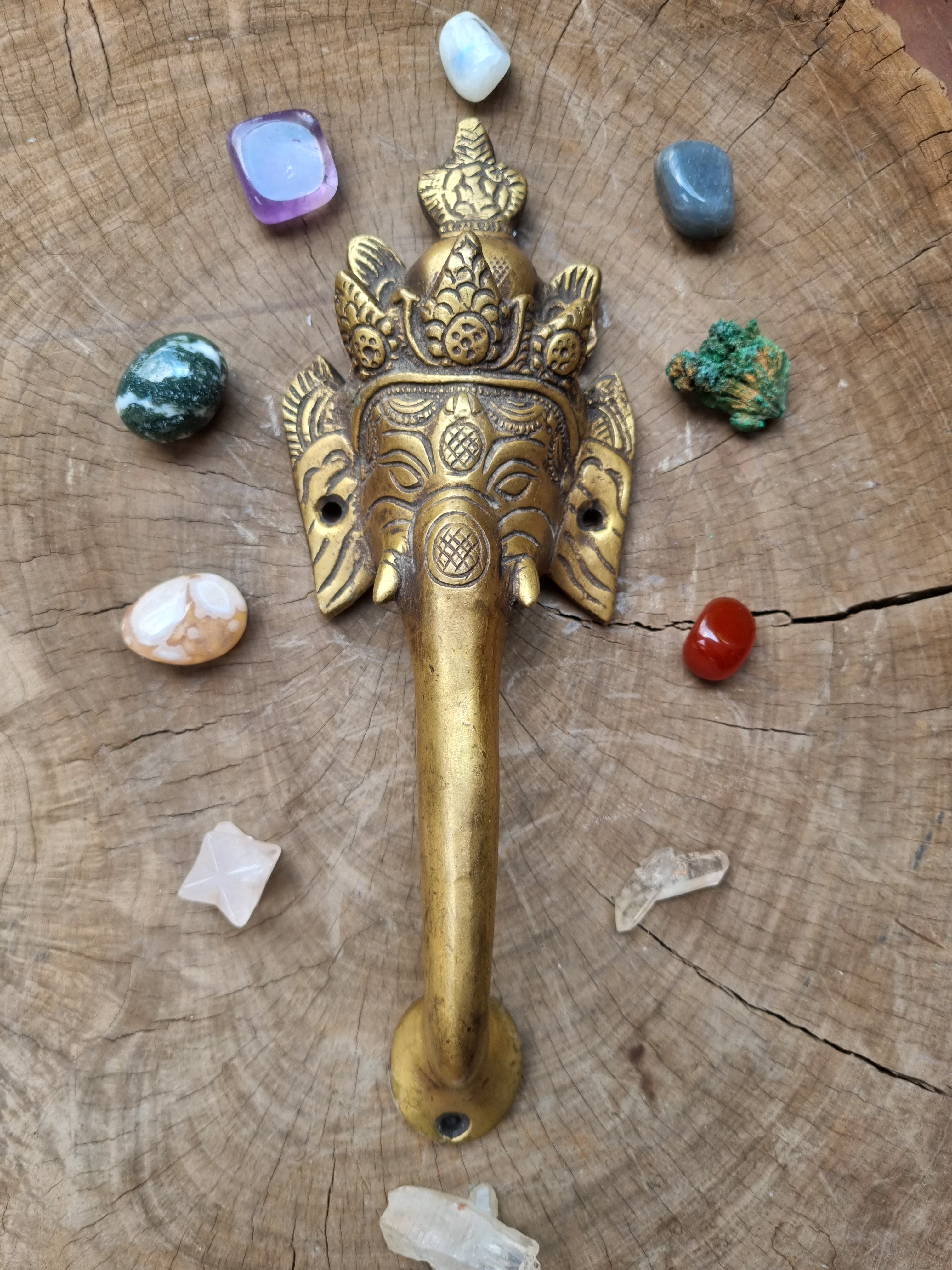 Solid Brass Elephant Door Handle