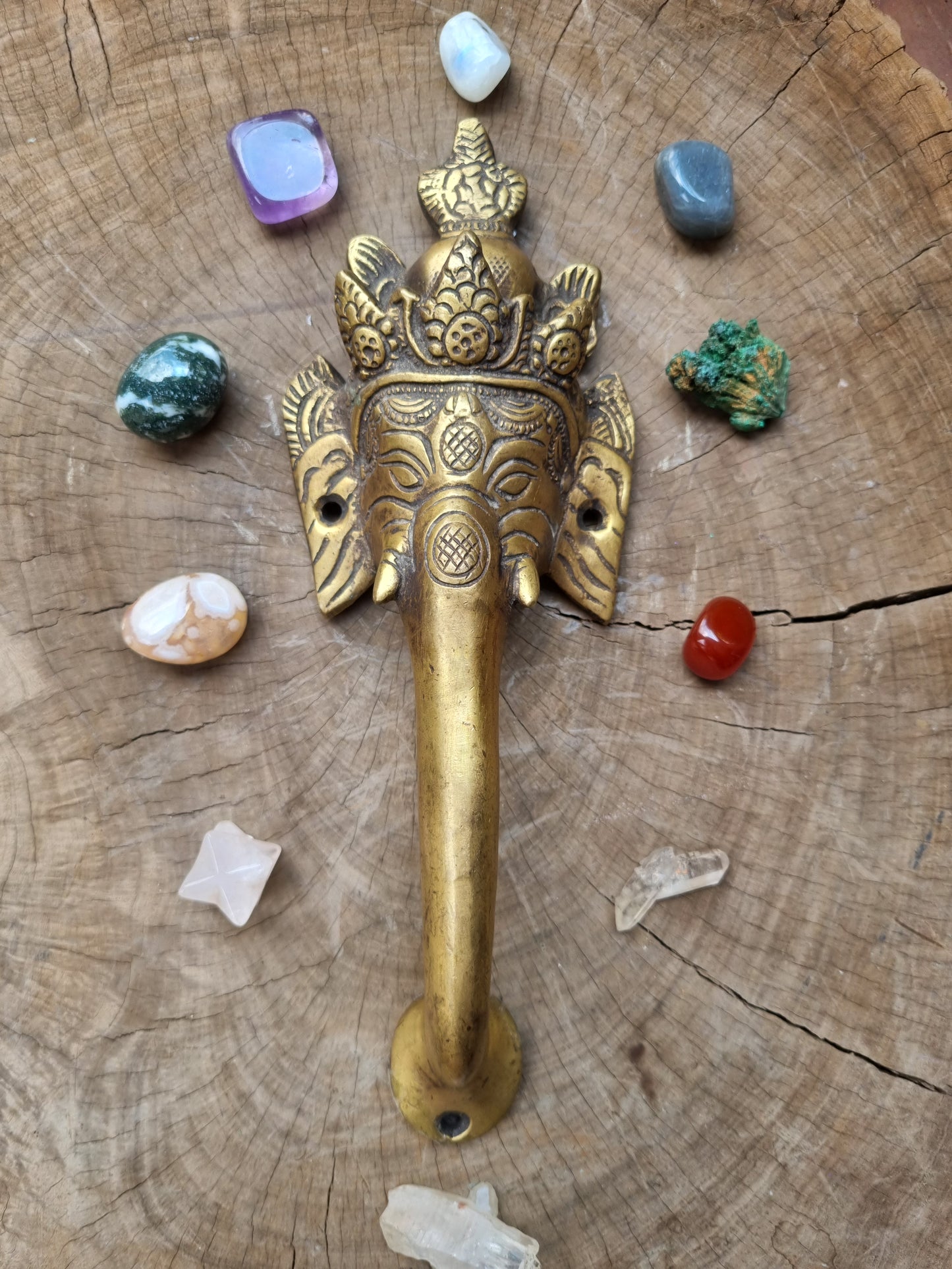 Solid Brass Elephant Door Handle