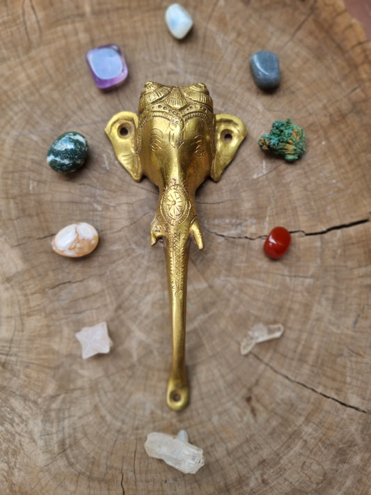 Solid Brass Elephant Door Handle