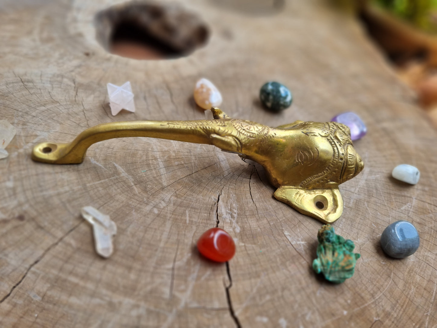 Solid Brass Elephant Door Handle