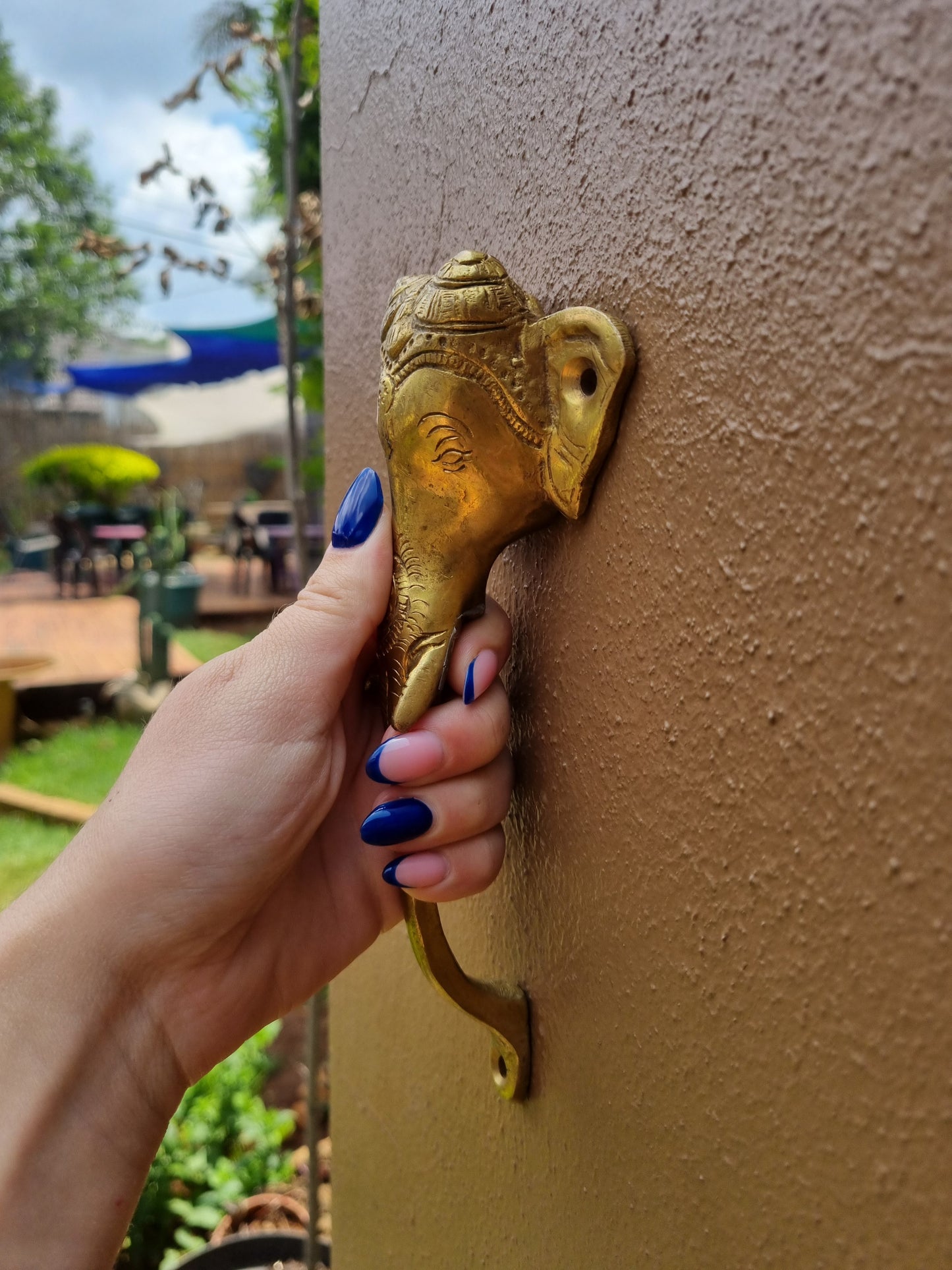 Solid Brass Elephant Door Handle