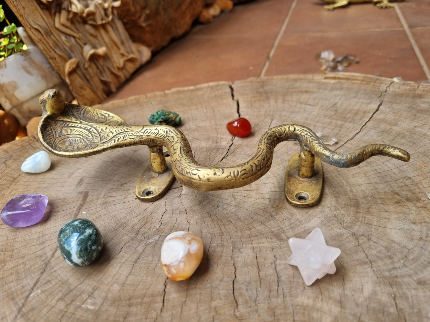 Solid Brass Cobra Door Handle