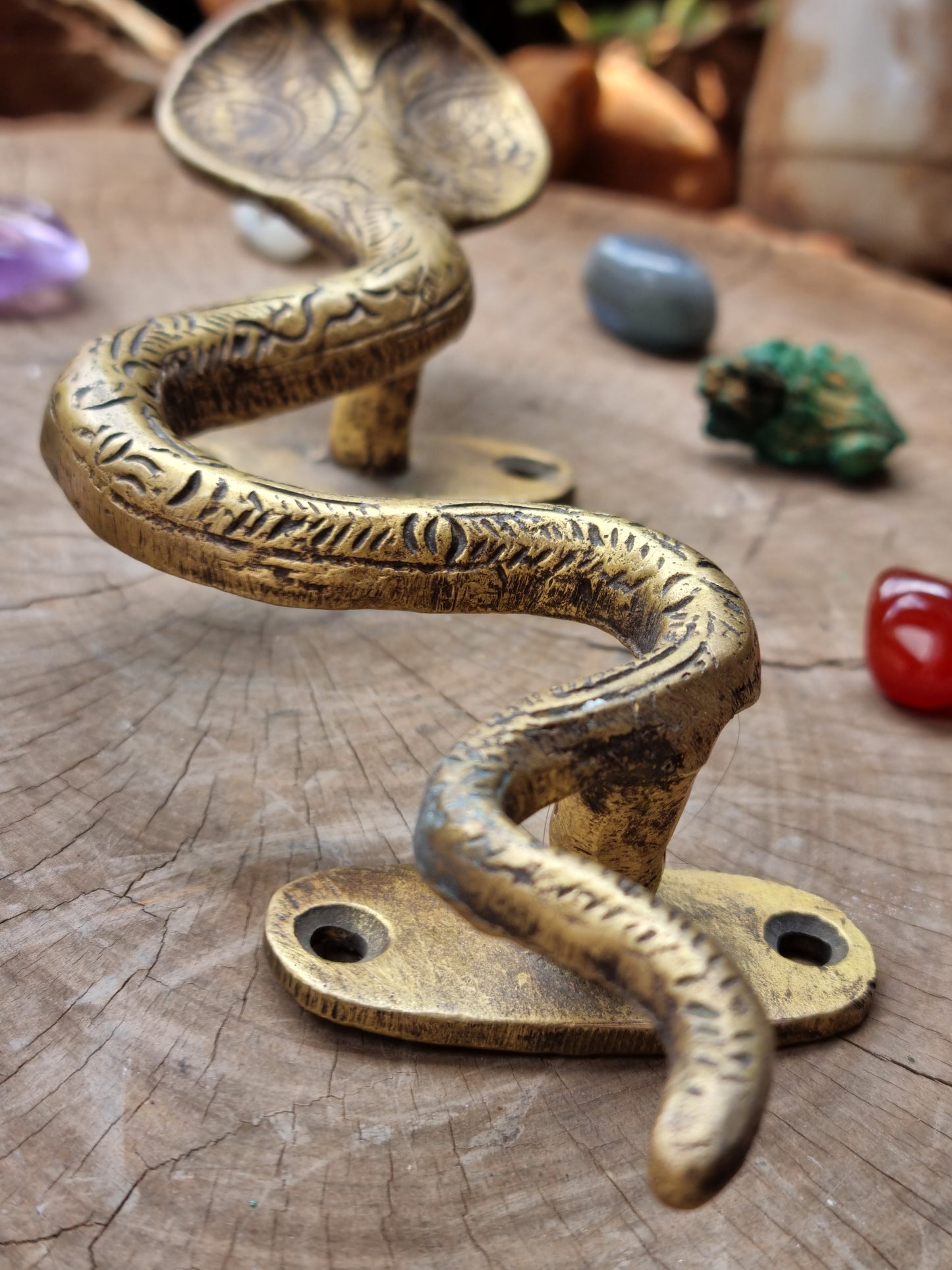 Solid Brass Cobra Door Handle