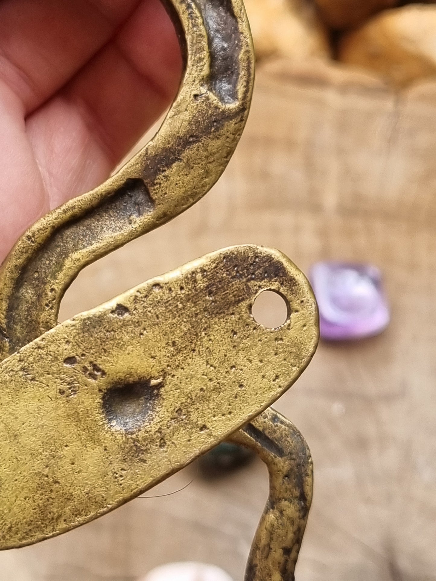 Solid Brass Cobra Door Handle