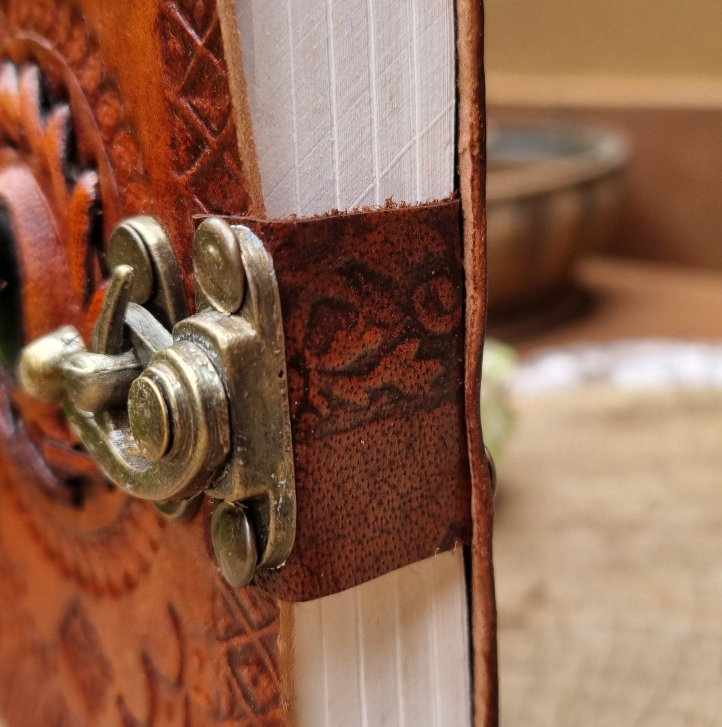 Malachite Leather Journal