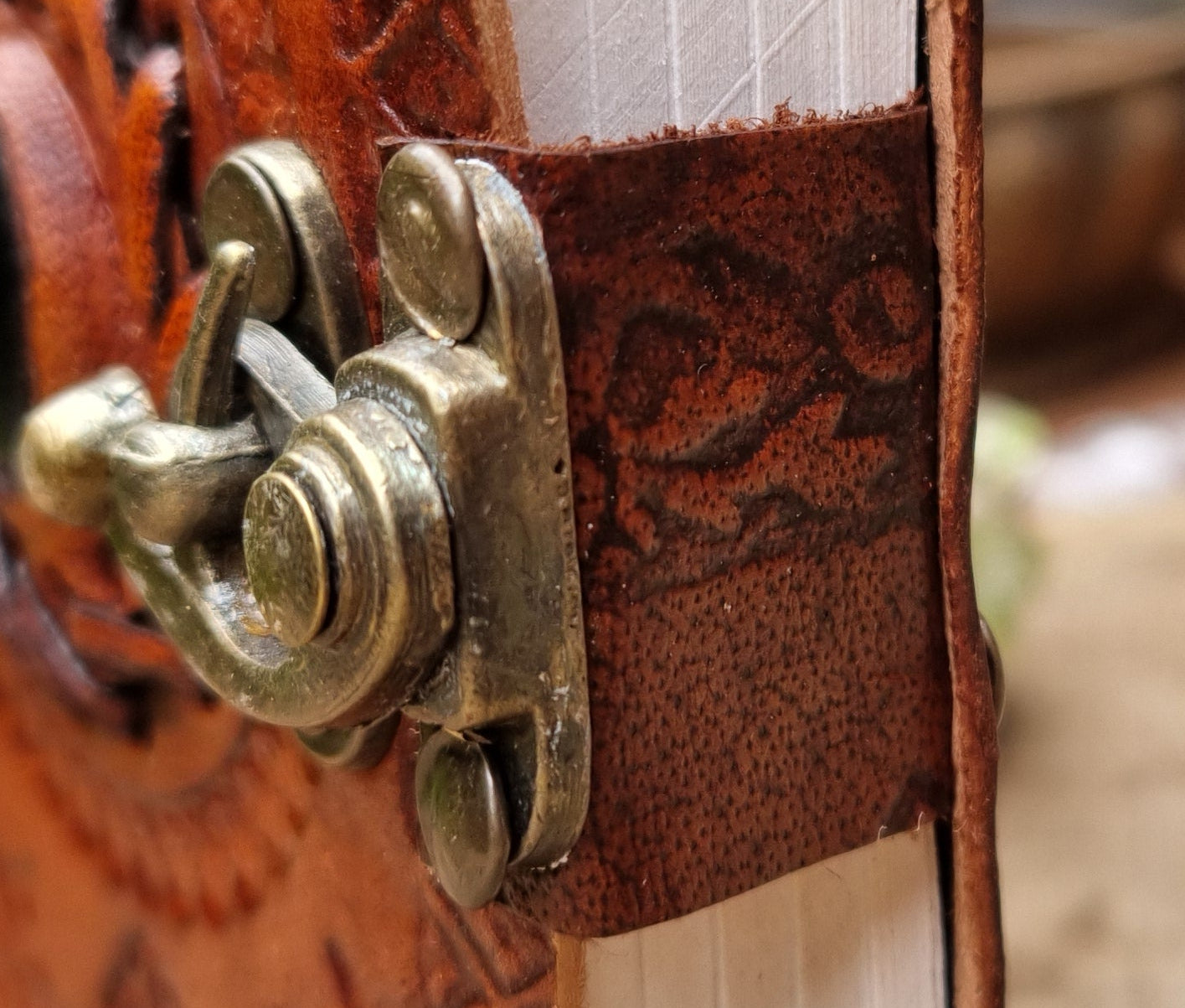 Lapis Lazuli Leather Journal (13CM X 10CM)