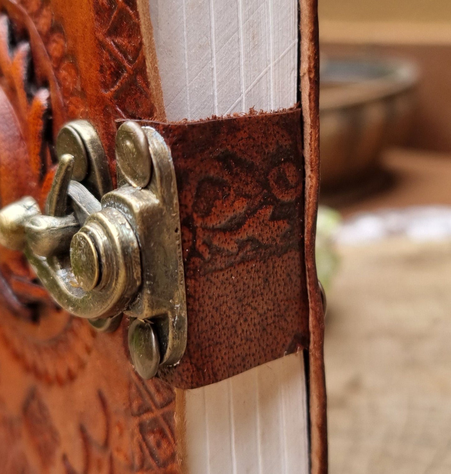 Labradorite Leather Journal