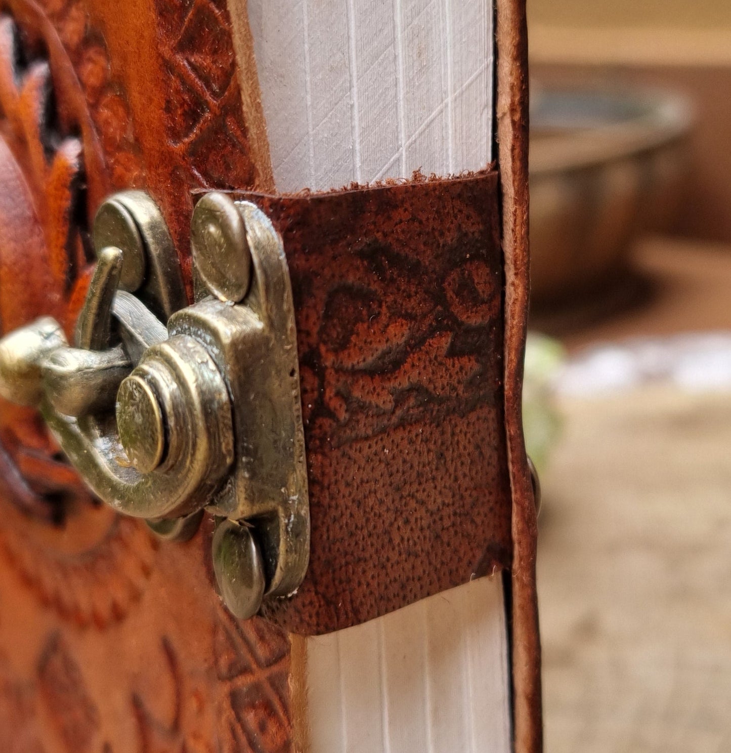Lapis Lazuli Leather Journal (13CM X 10CM)
