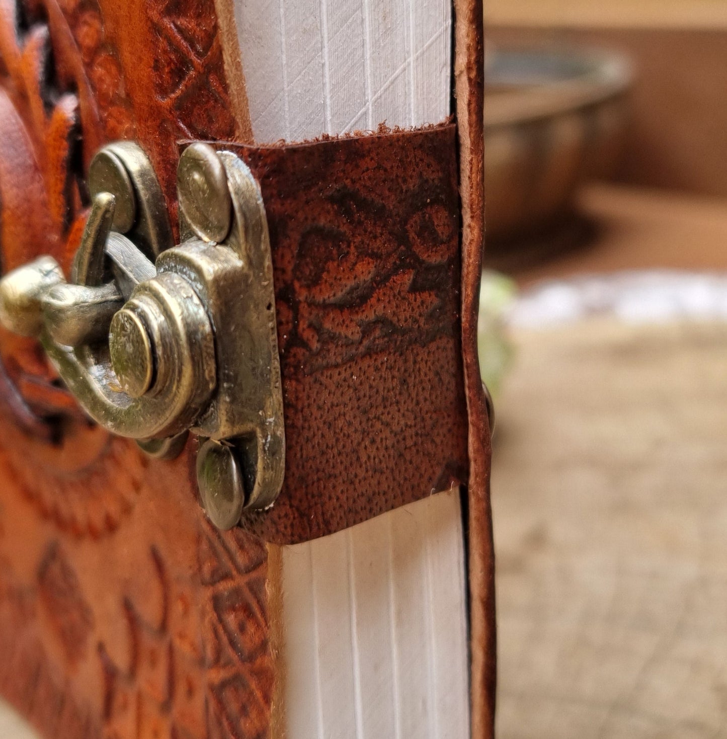 Tiger's Eye Leather Journal (13CM X 10CM)