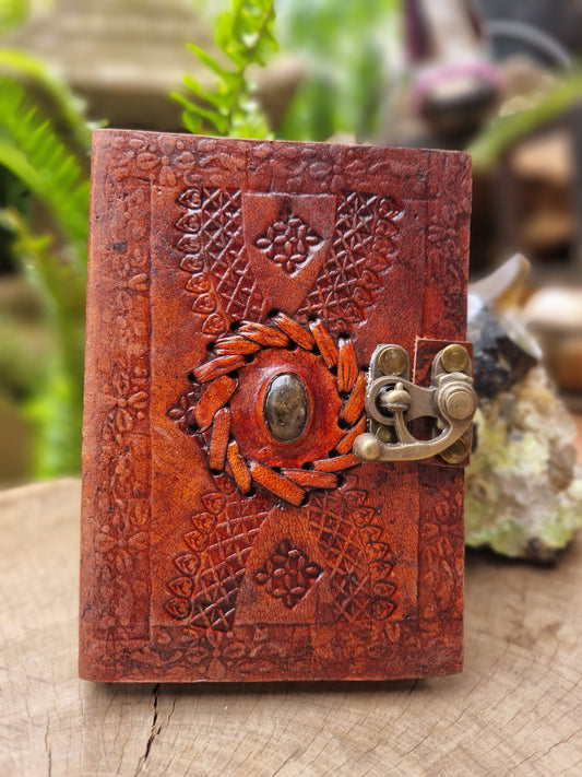 Labradorite Leather Journal