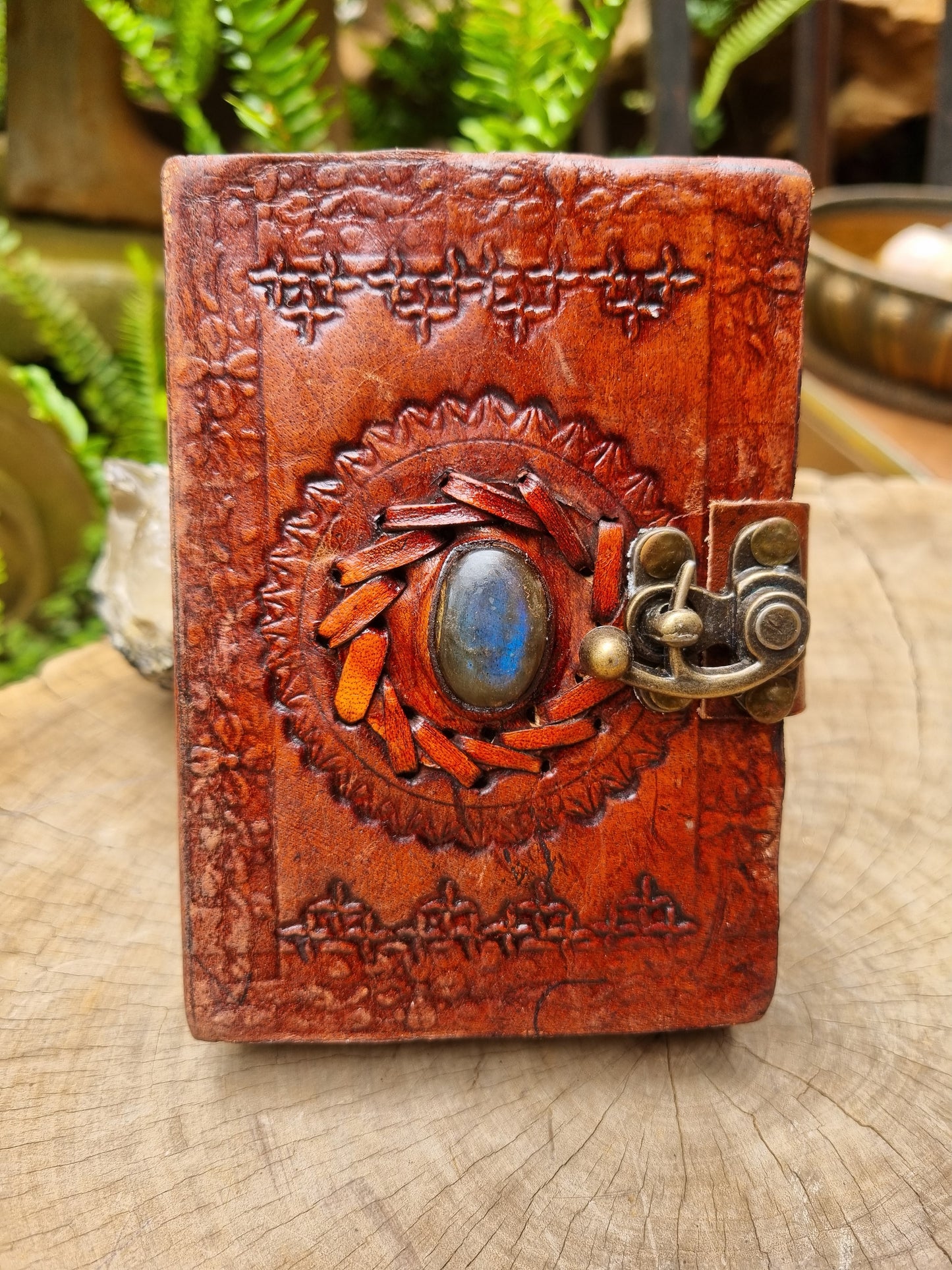 Labradorite Leather Journal