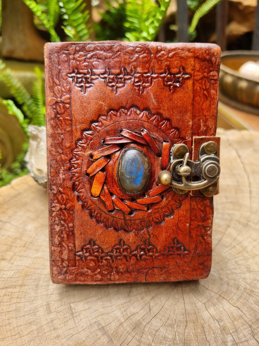 Labradorite Leather Journal