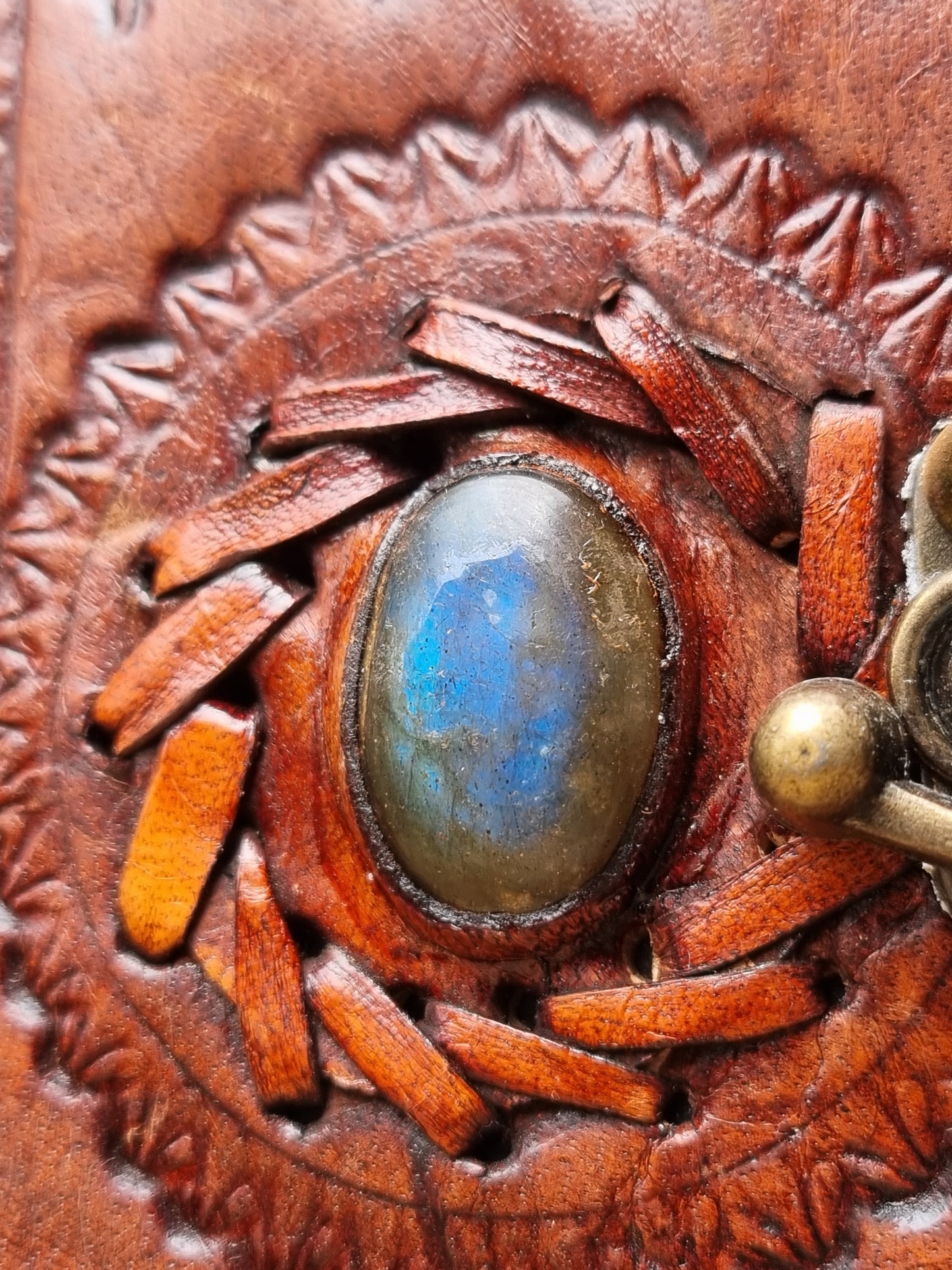 Labradorite Leather Journal