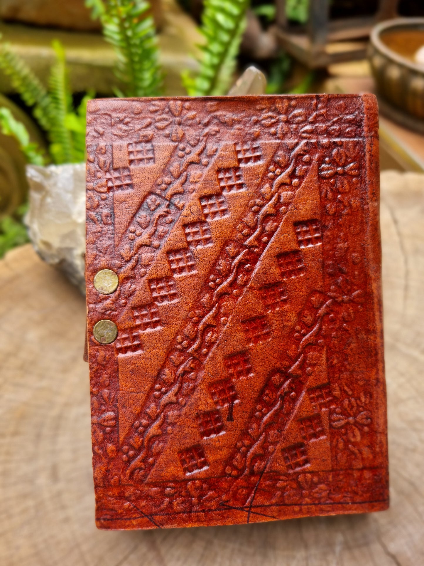 Tiger's Eye Leather Journal (13CM X 10CM)