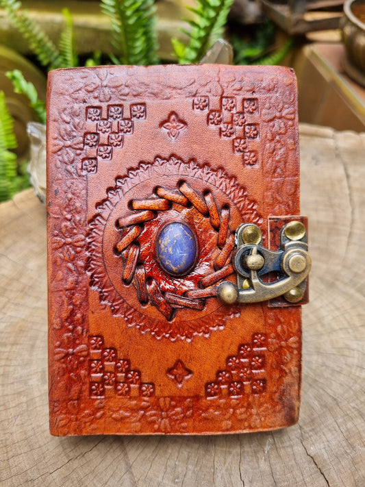 Lapis Lazuli Leather Journal (13CM X 10CM)