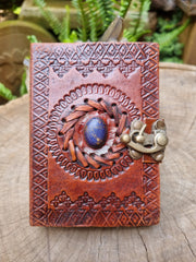 Lapis Lazuli Leather Journal (13CM X 10CM)