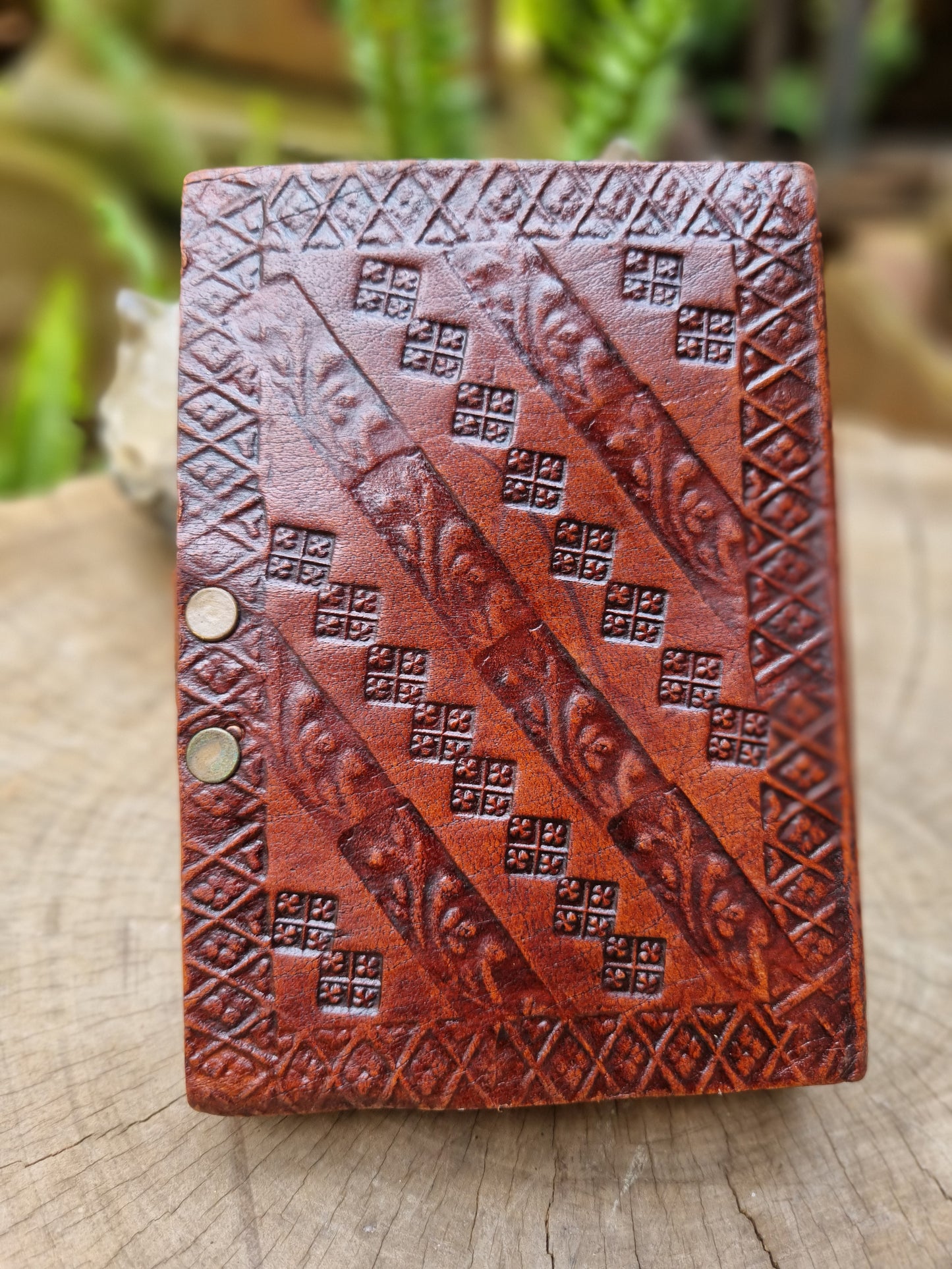 Lapis Lazuli Leather Journal (13CM X 10CM)