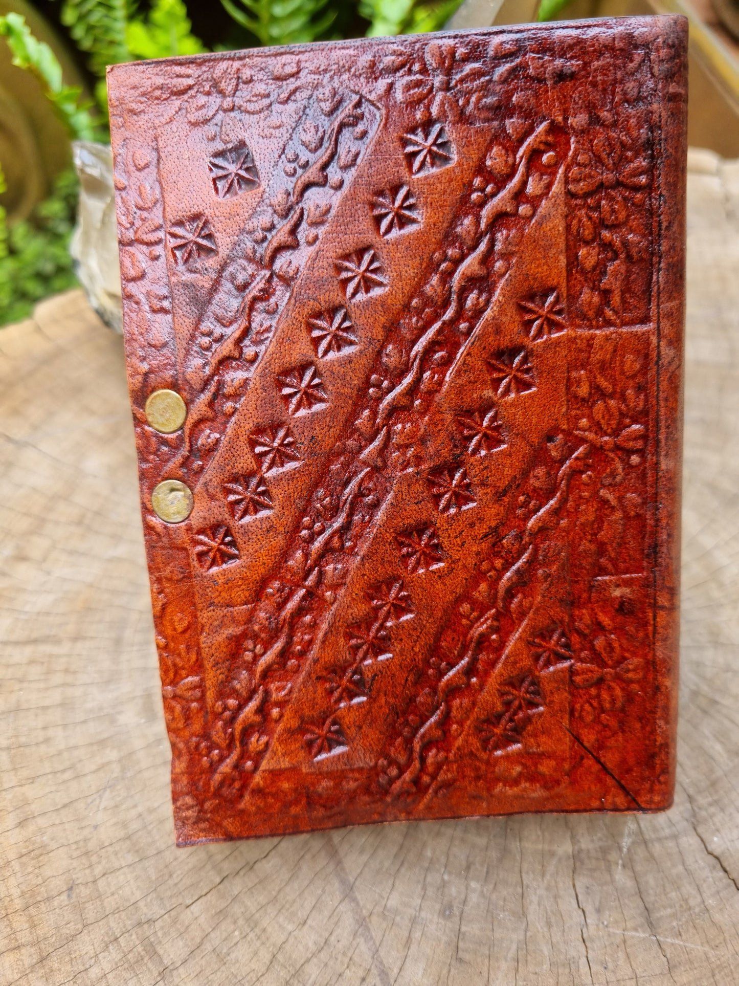Malachite Leather Journal (13CM X 10CM)