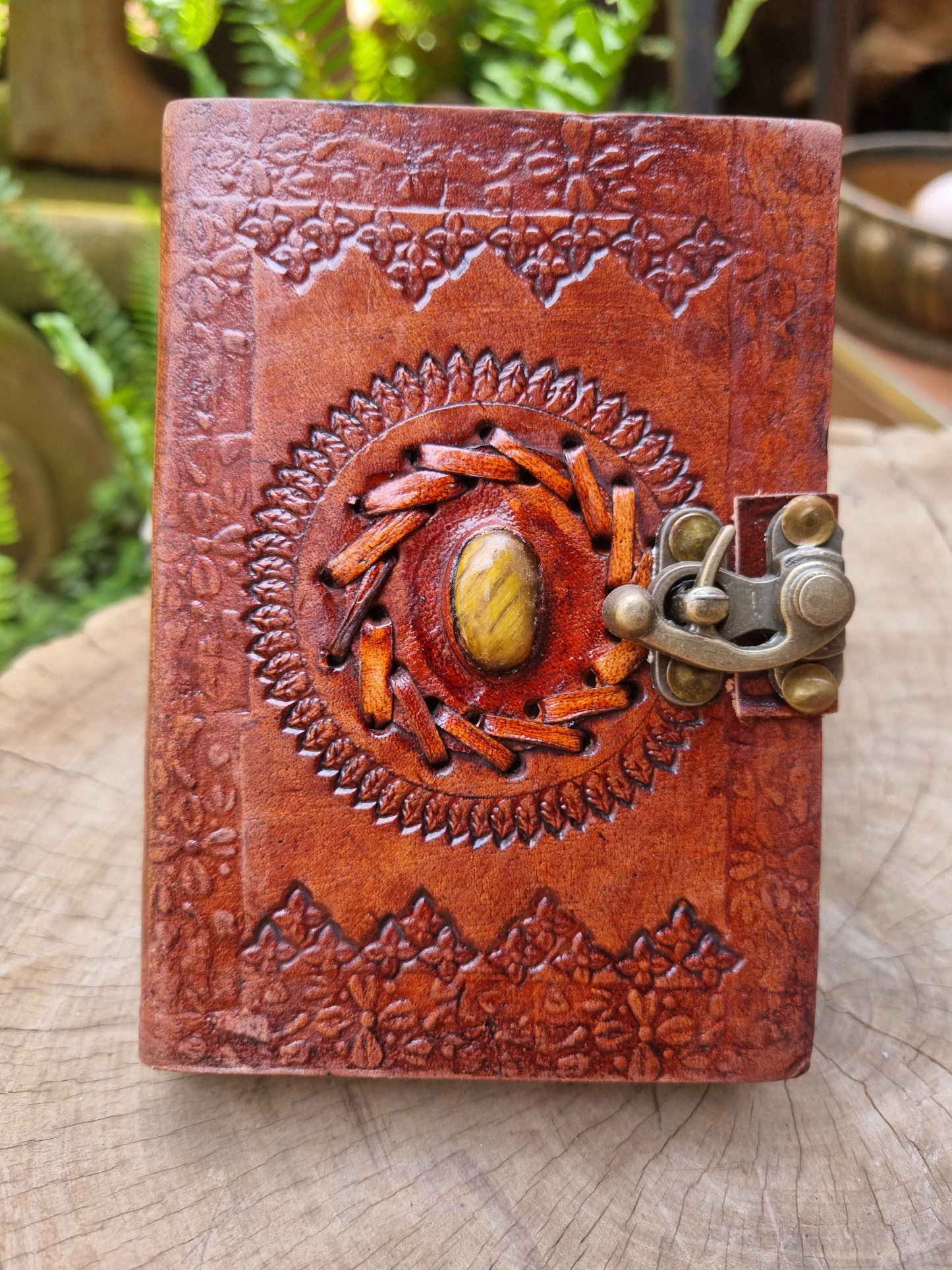 Tiger's Eye Leather Journal