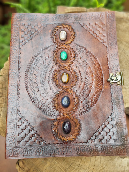XL Crystal Leather Journal (33CM X 26CM)