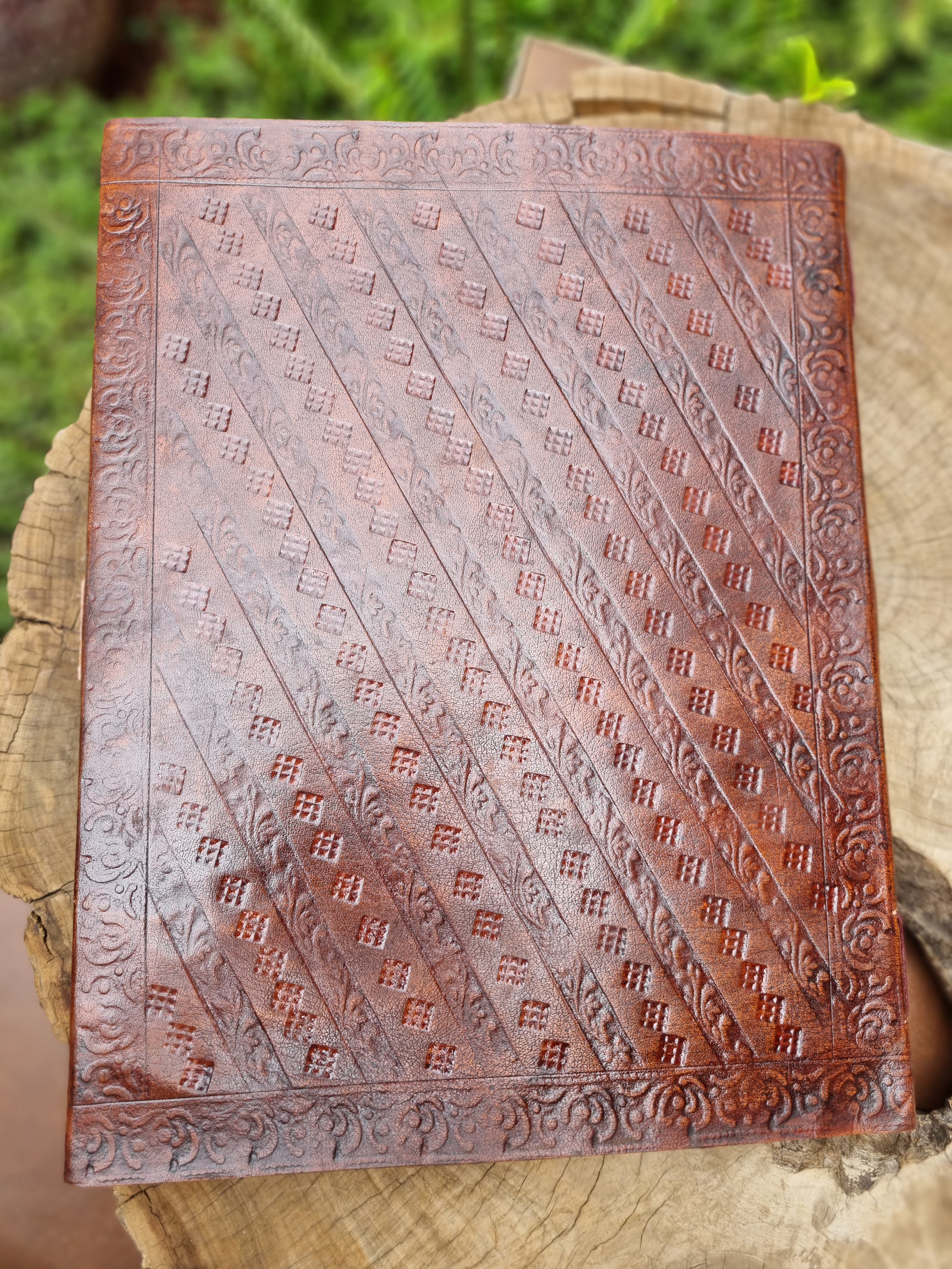 XL Crystal Leather Journal (33CM X 26CM)