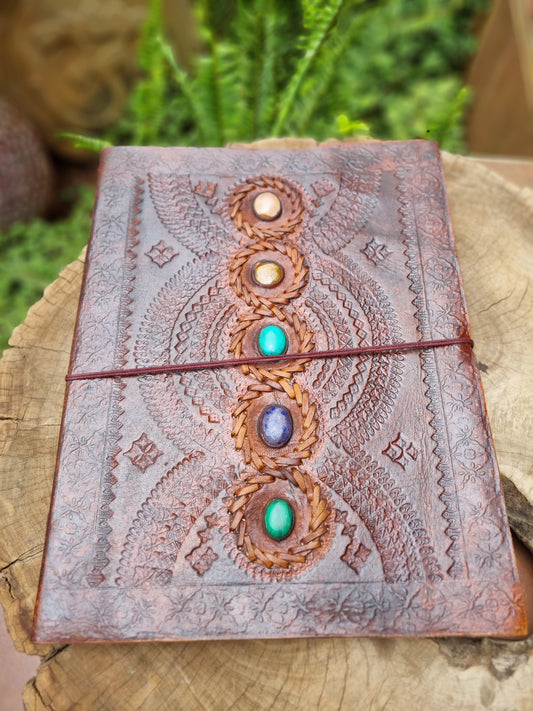 XL Crystal Leather Journal (33CM X 26CM)