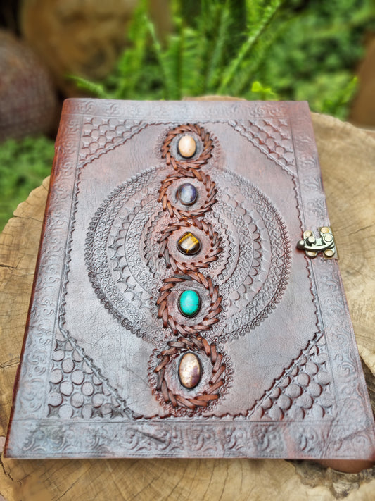 XL Crystal Leather Journal (33CM X 26CM)