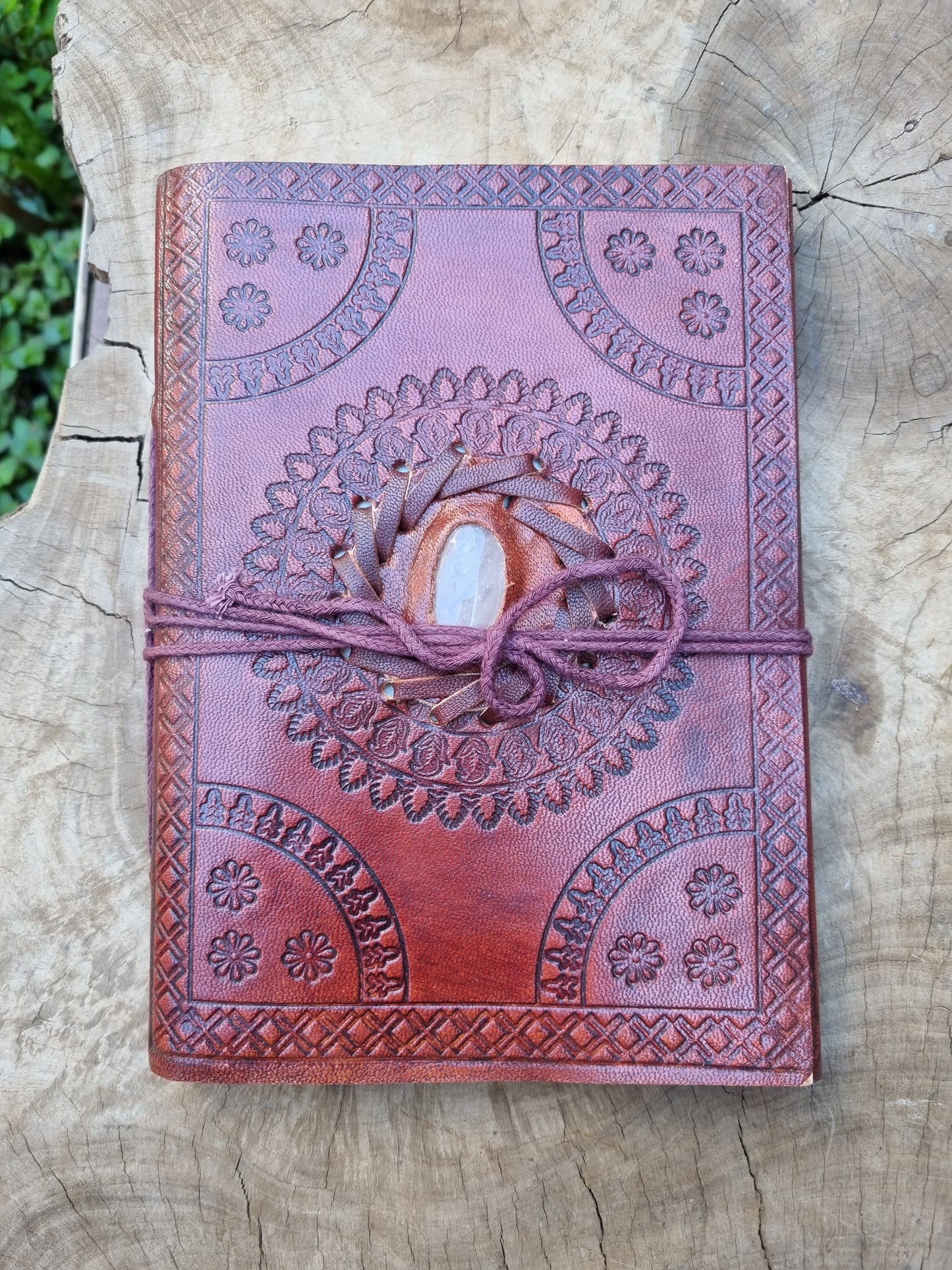 Amethyst Leather Journal (18CM X 13CM)