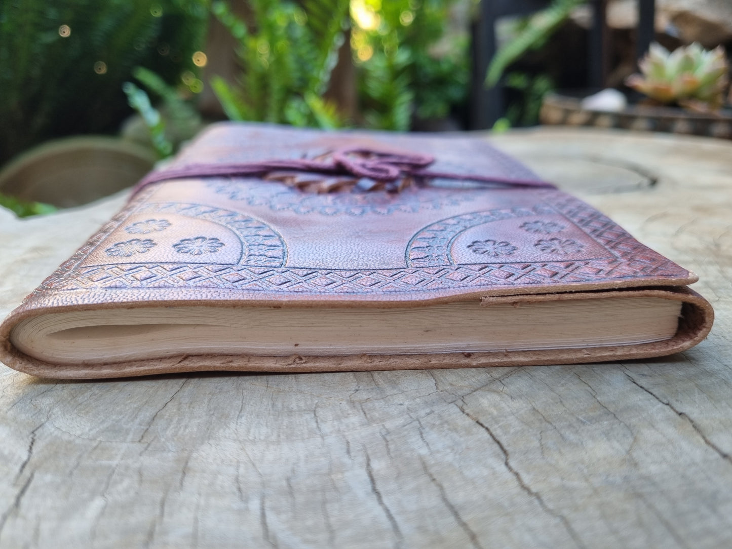 Tiger's Eye Leather Journal (18CM X 13CM)