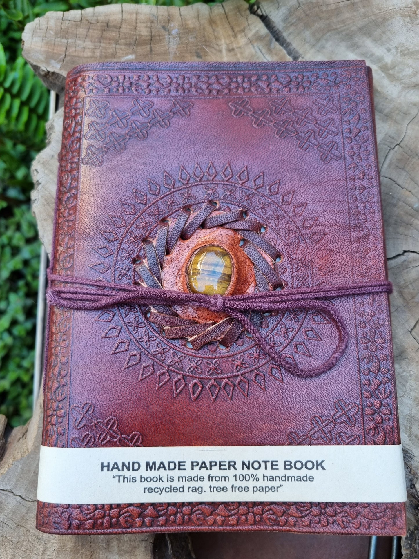 Tiger's Eye Leather Journal (18CM X 13CM)