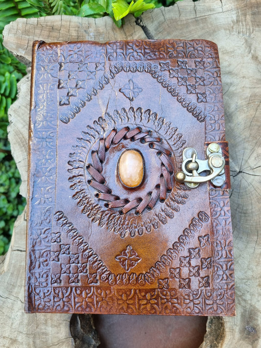 Calcite Leather Journal (18CM X 13CM)