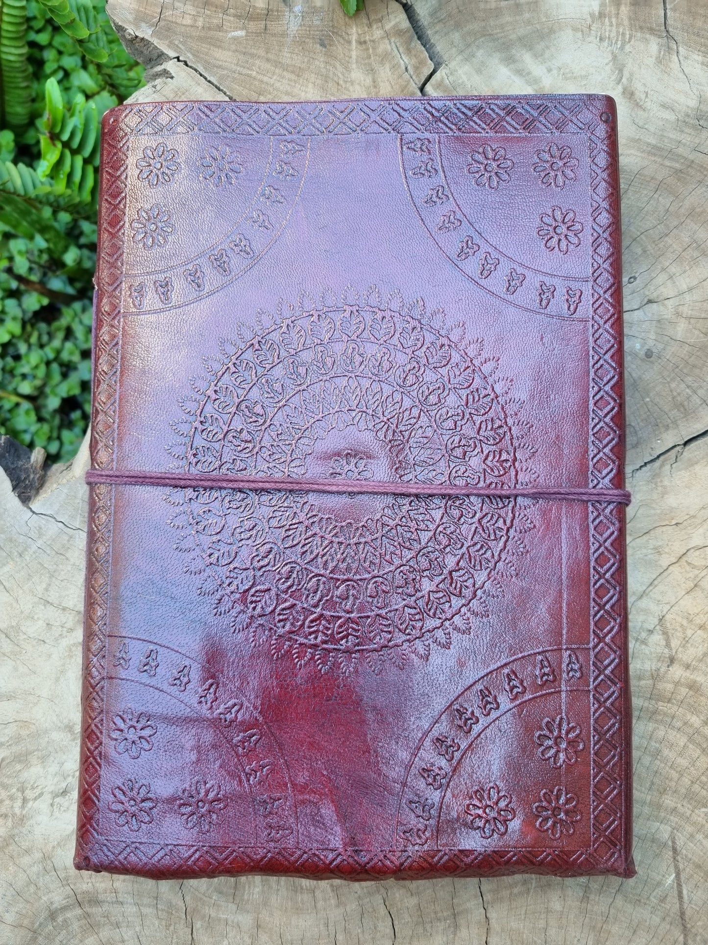 Tiger's Eye Leather Journal (25CM X 18CM)