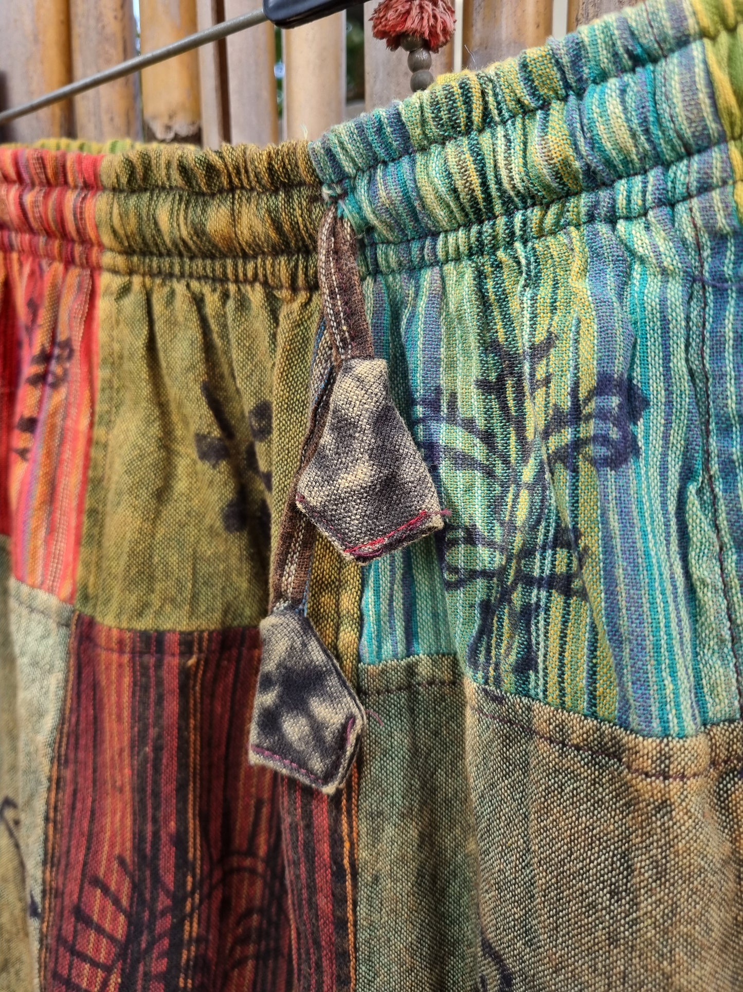 Cotton Patchwork Shorts