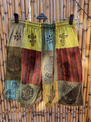 Cotton Patchwork Shorts