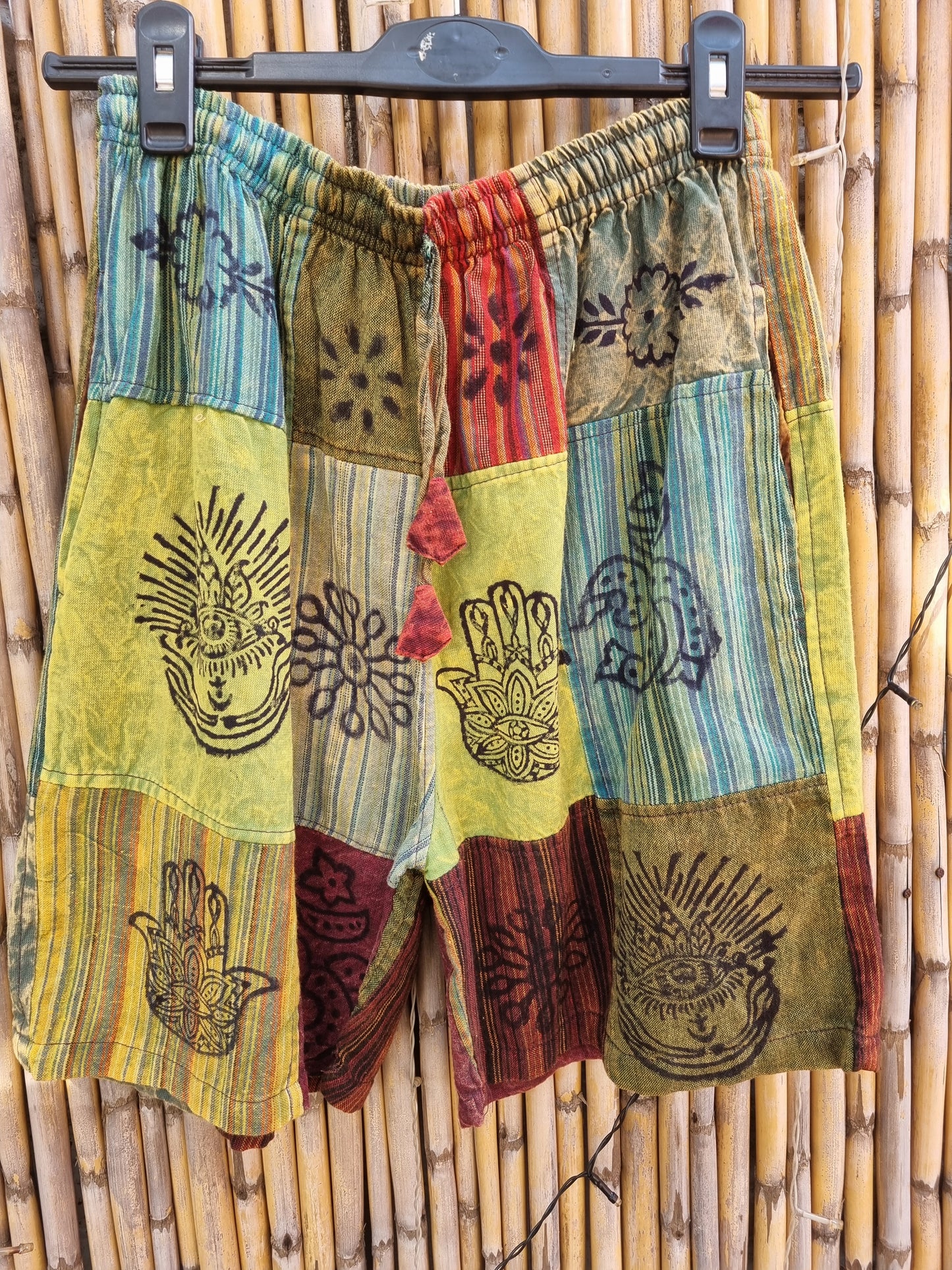 Cotton Patchwork Shorts