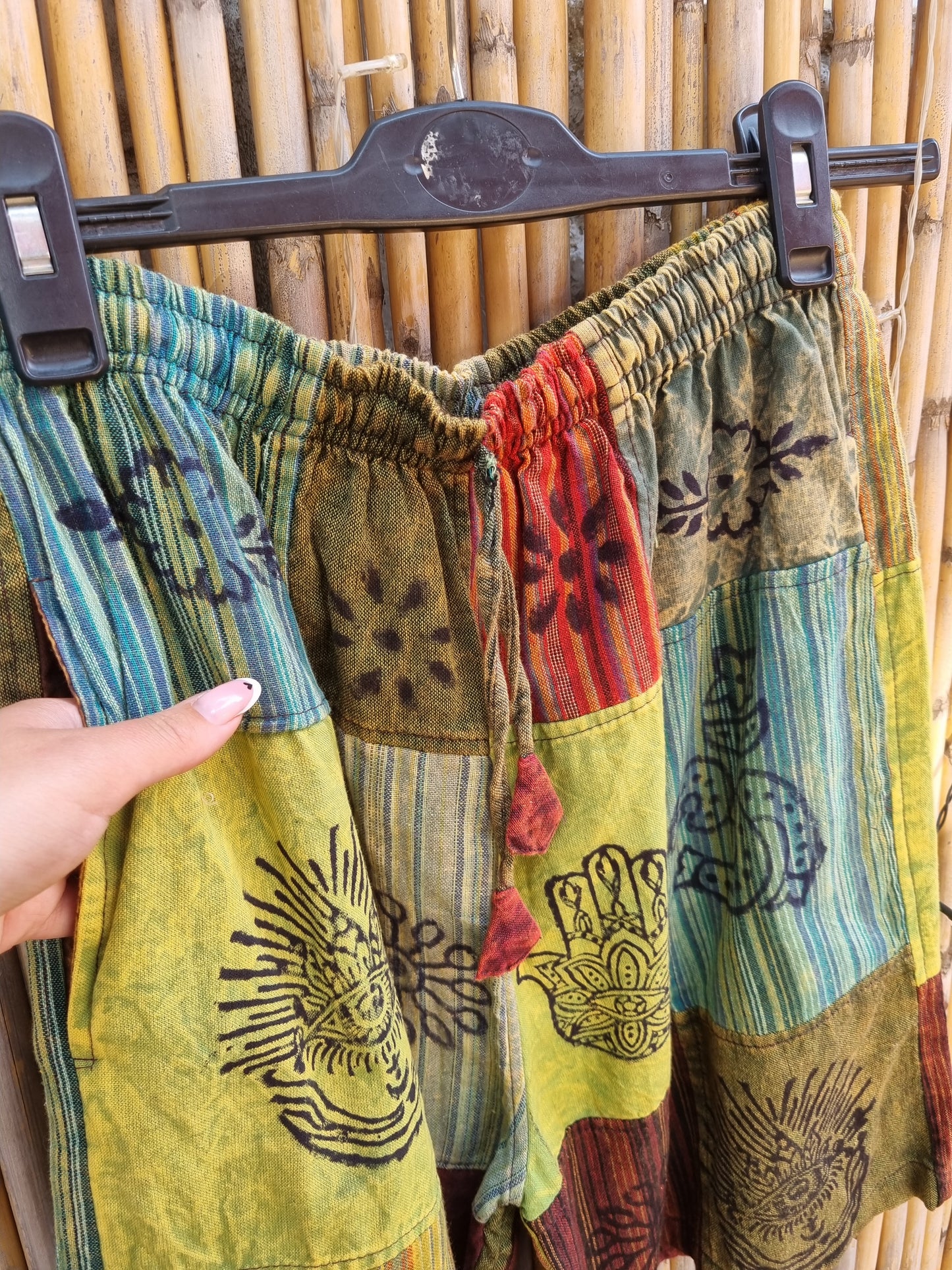 Cotton Patchwork Shorts