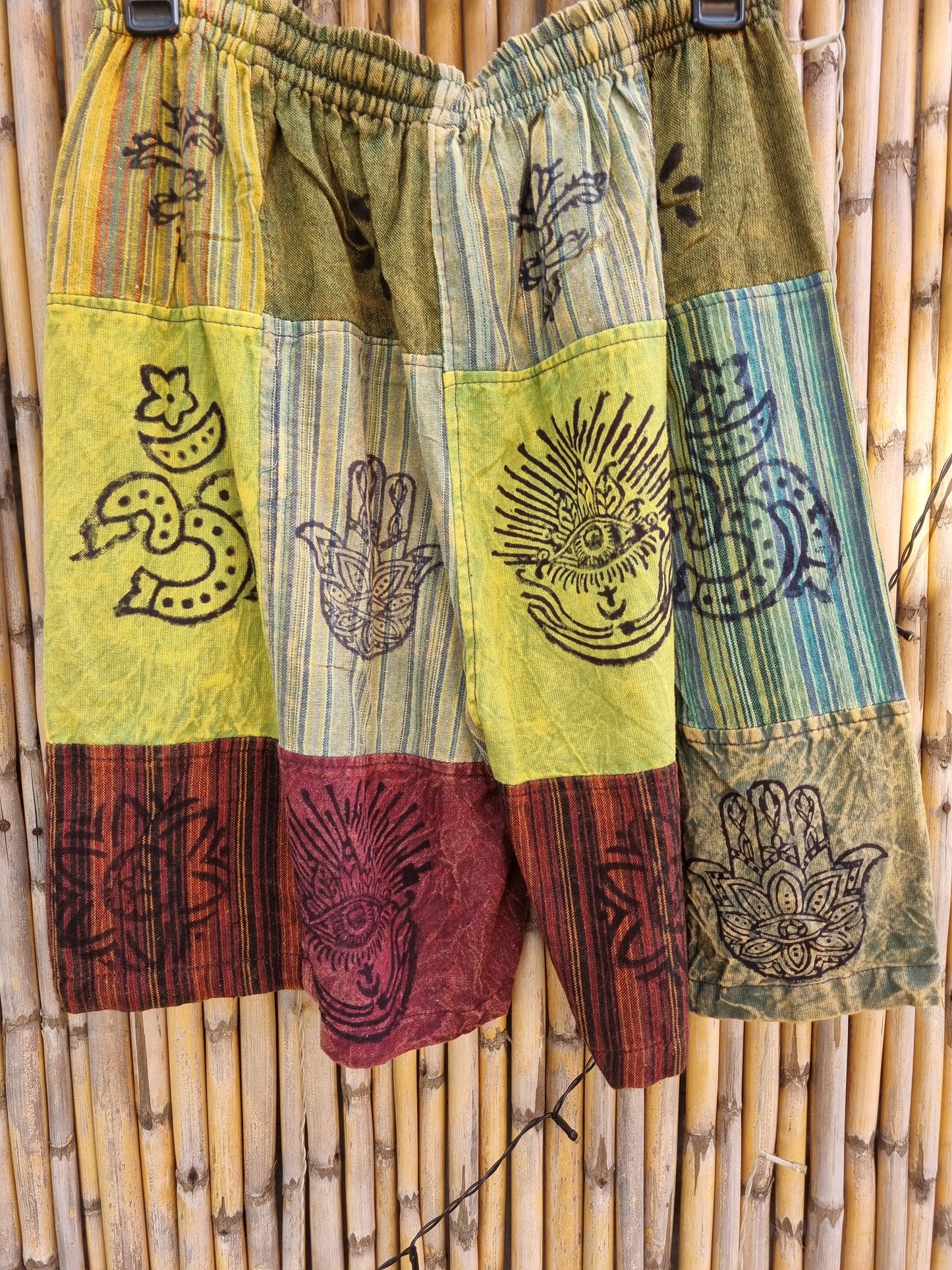 Cotton Patchwork Shorts