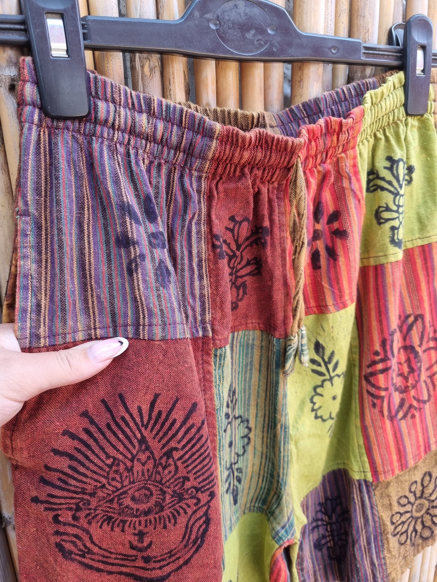 Cotton Patchwork Shorts