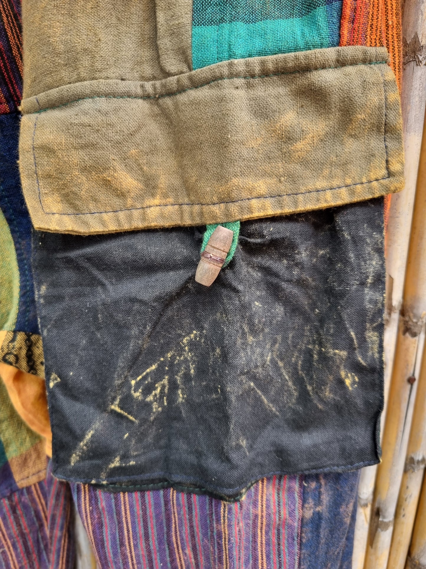 Priya Cotton Patchwork Pants (XL)