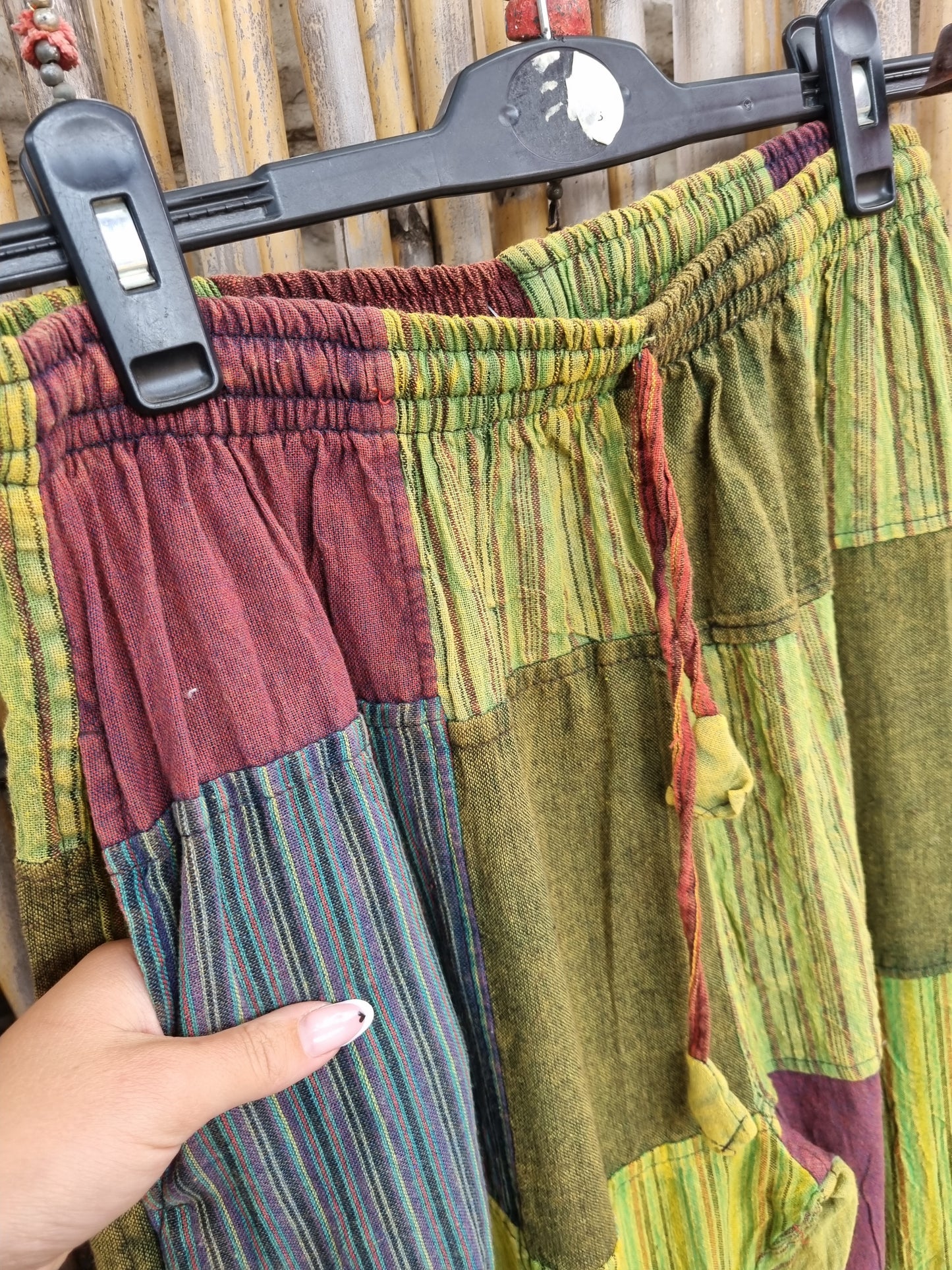 Willow Cotton Patchwork Pants (XXXL)