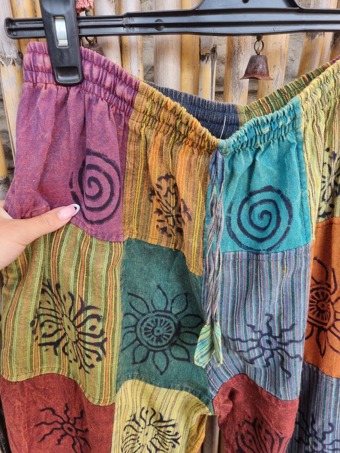 Walo Cotton Patchwork Pants (XL)