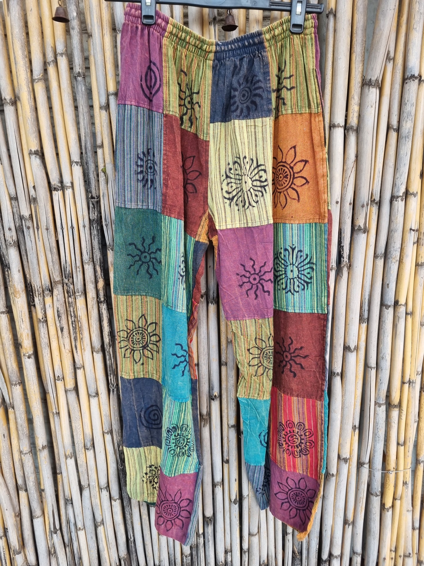 Walo Cotton Patchwork Pants (XL)