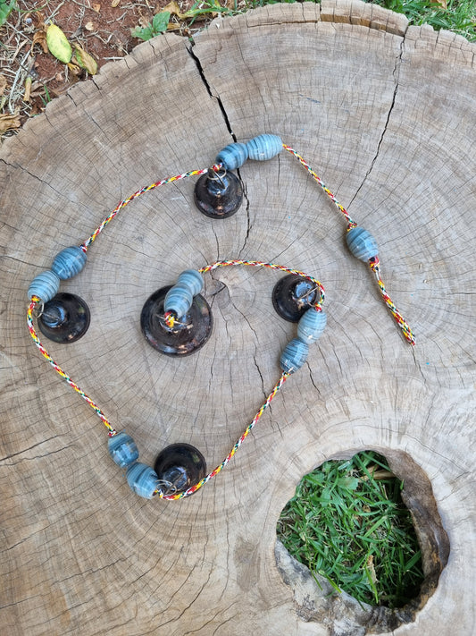 Brass/Glass Hanging Bells